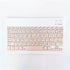 Teclado bluetooth de 10 pulgadas con múltiples colores