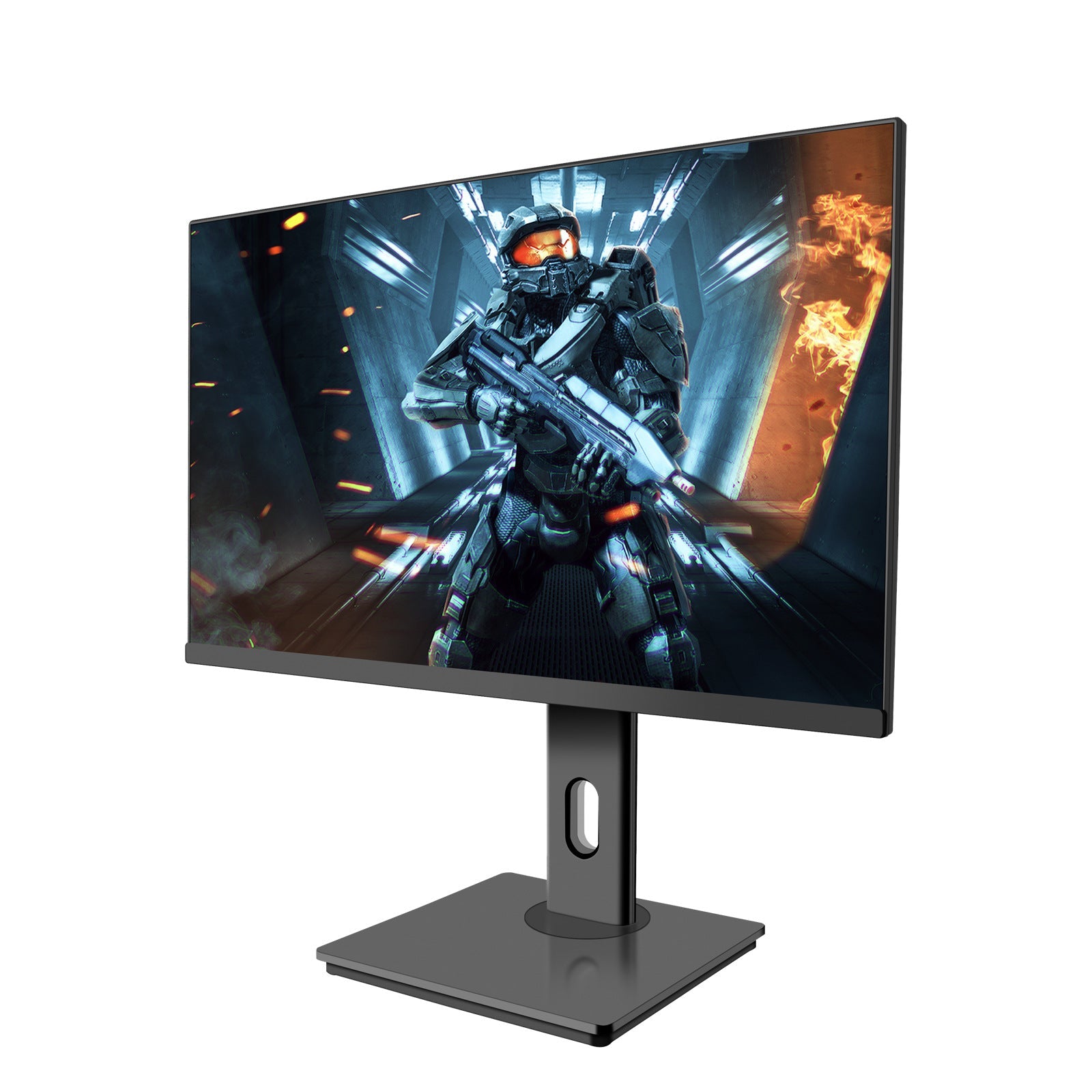 Monitor LCD de escritorio de 23,8 pulgadas y 1k con soporte giratorio y pantalla para juegos sin bisel
