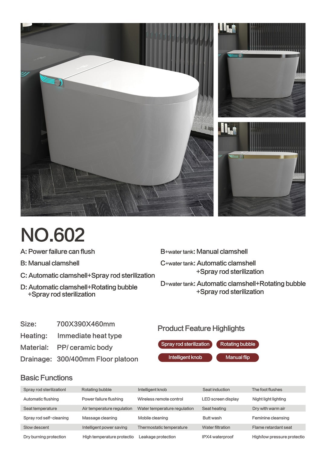602 smart  toilet
