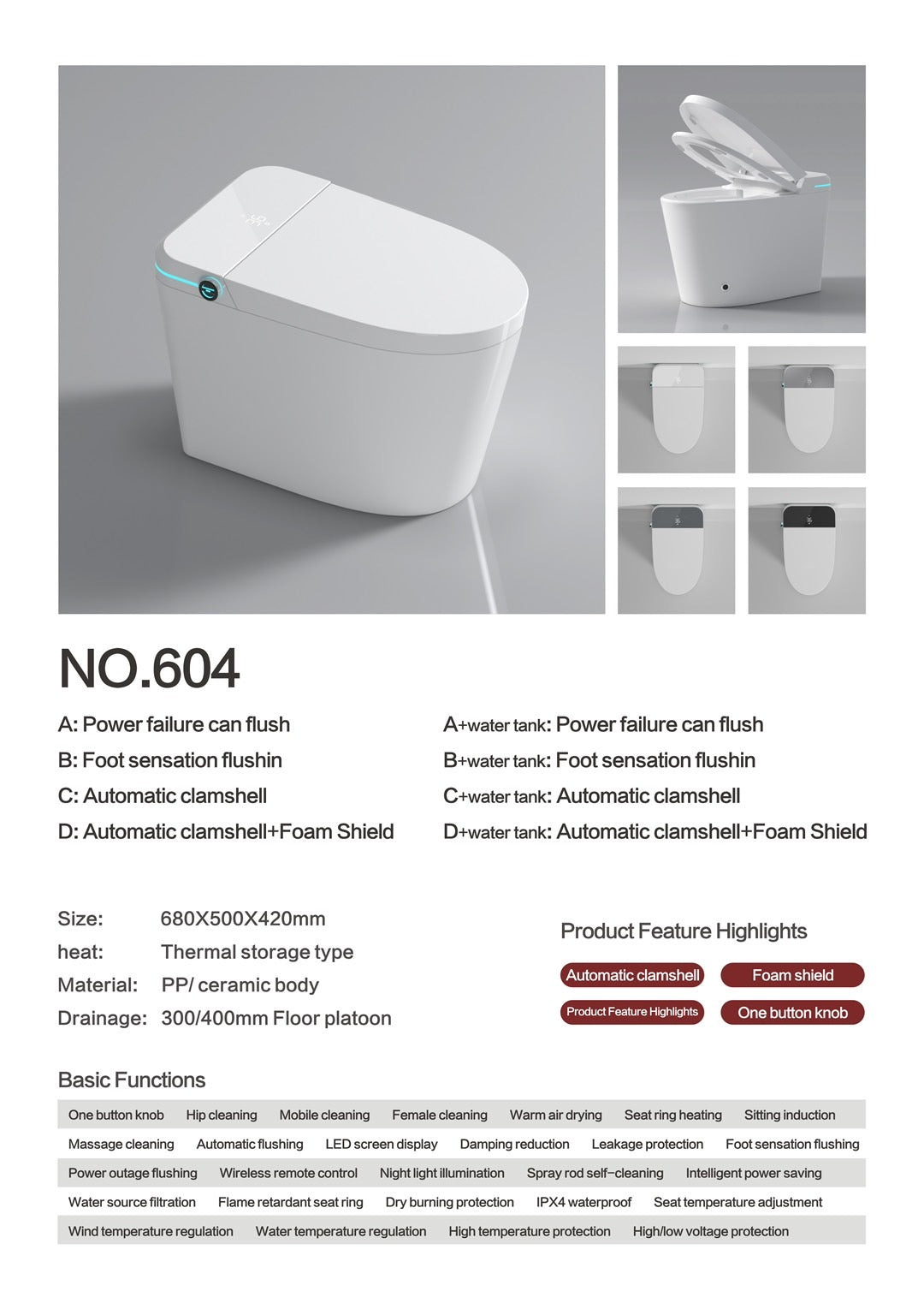 604 smart  toilet