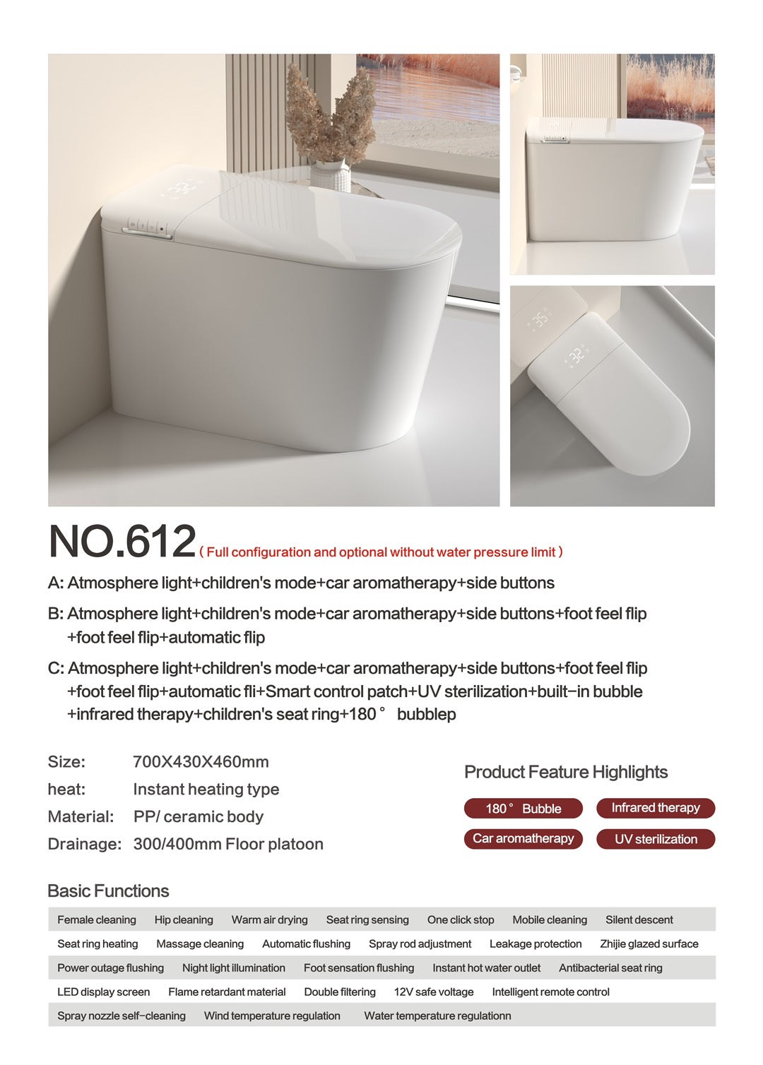 612 smart  toilet