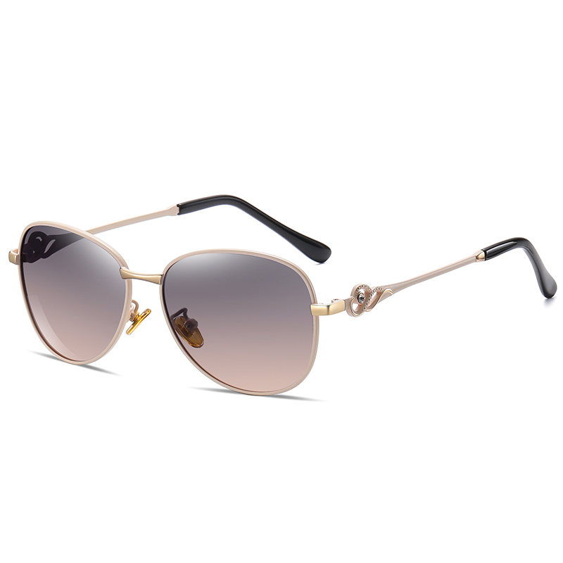Beauty Ladies Metal Frame Polarized Sunglasses A685