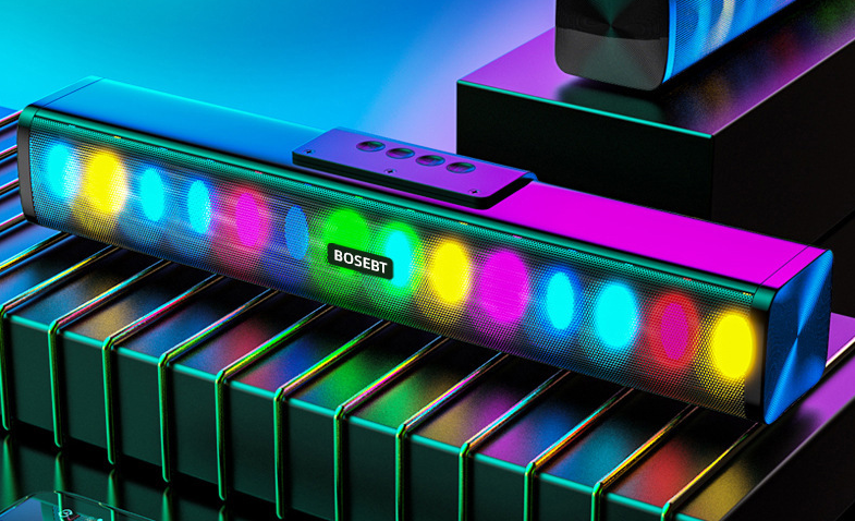 D02 + colorful RGB Light Bluetooth Speaker