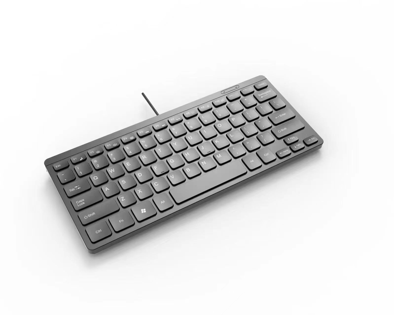 Teclado pequeño con cable fino K1000 de 87 teclas