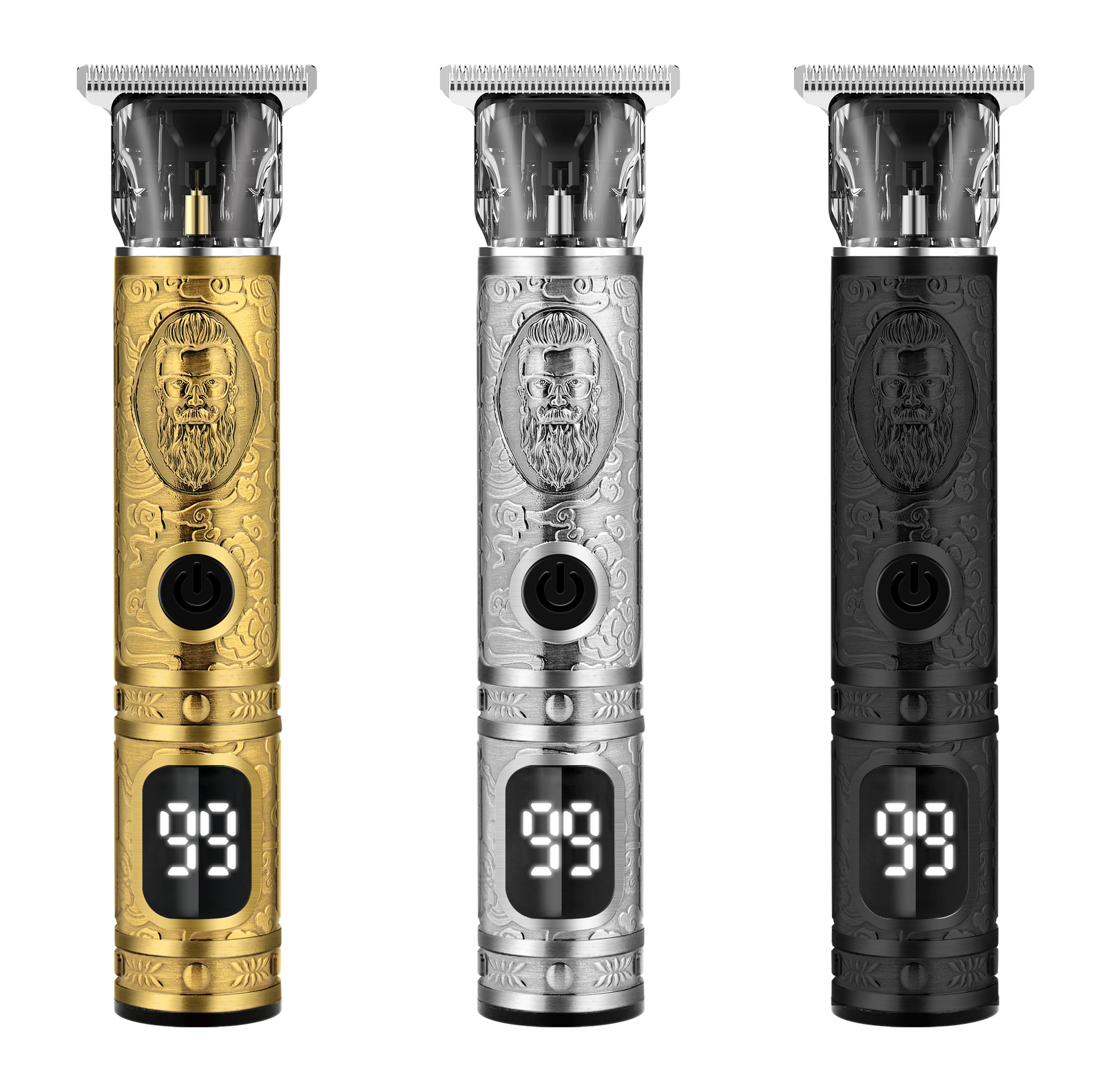 Recortadora de pelo profesional para salón con pantalla LED