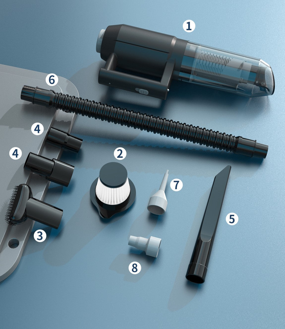 Aspiradora de mano portátil inalámbrica para coche MZ-5243