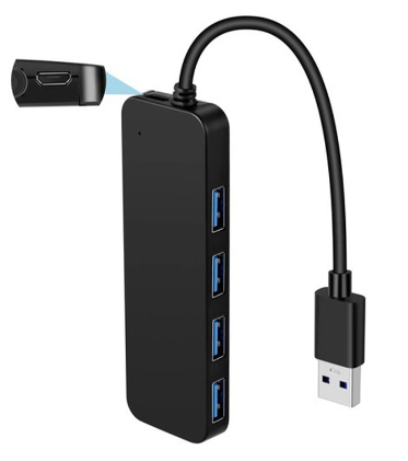 Hub USB 3.0 de 4 puertos tipo C y 5 Gbps