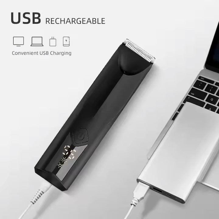 Maquinilla de afeitar eléctrica resistente al agua, ligera y con cuchillas de cerámica